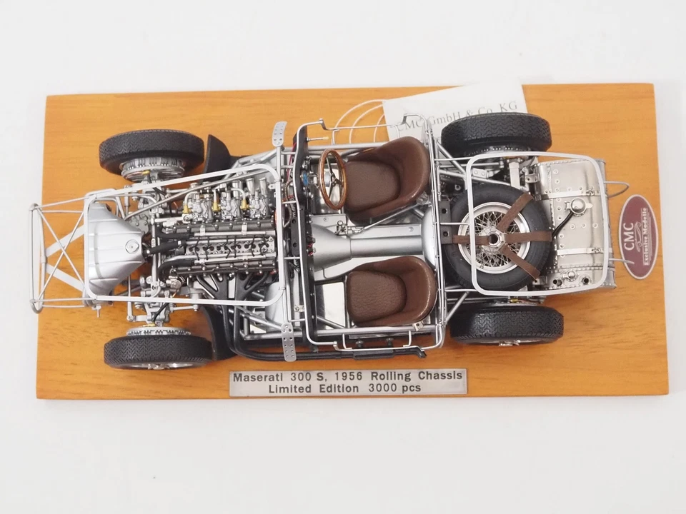 New CMC Maserati 300S Rolling Chassis 1956 1:18 Model Car GREY M109 KidBX - Immagine 2 di 4