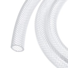 Braided Clear PVC Vinyl Tubing 1/2 ID 5/8 OD Hose 10 Ft 12.7mm x 16mm