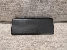 Fendi Sunglasses Eyeglasses Small Hard Triangle Case Black/Yellow/Peach Used