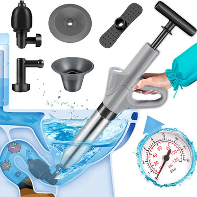 Unclog Toilet Plunger - Drain Clog Remover, High-Pressure Air Pump Plunger, Drai