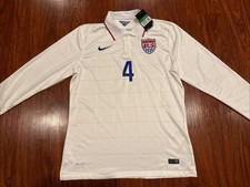 2014 Mens United States Michael Bradley Long Sleeve Soccer Home Jersey XL USMNT