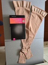 mediven plus CCL2 AG Schenkelstrümpfe Haftband Open toe caramel