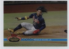 2021 Stadium Club Chrome 1991 Design Variation Ronald Acuna Jr SP Acuña #57 19n6
