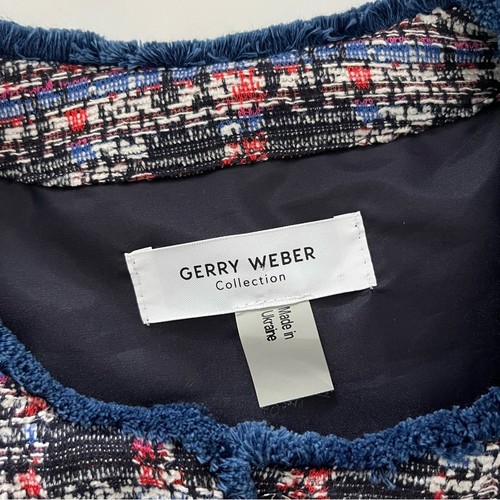 Gerry Weber Tweed Jacket Multicolor Boucle blazer Sz 12 preppy classic old money - Picture 3 of 10