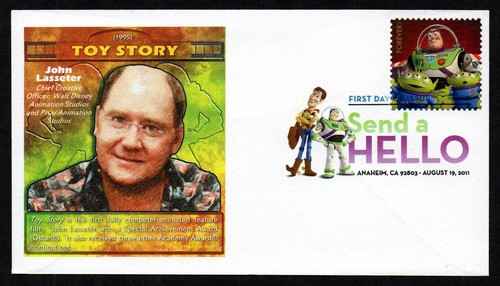 USA, SCOTT # 4553-4557, SET OF 5 PANDA FDC COVERS SEND A HELLO, DISNEY DCP 2011 - Picture 4 of 7