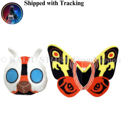 Mothra Plüsch Magnet Set Kopf & Schwanz Figur TOHO Japan Offiziell