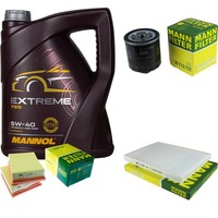 Inspektionspaket 5L Mannol Extreme 5W-40 FüR VW Lupo 1.0 1.4 Polo Seat Arosa