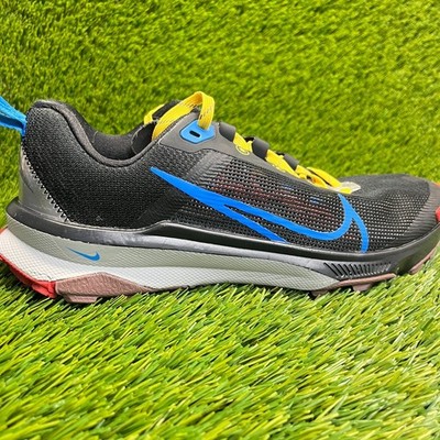 Nike React Terra Kiger 9 Womens Size 8 Black Blue Trail Running Shoes Sneakers