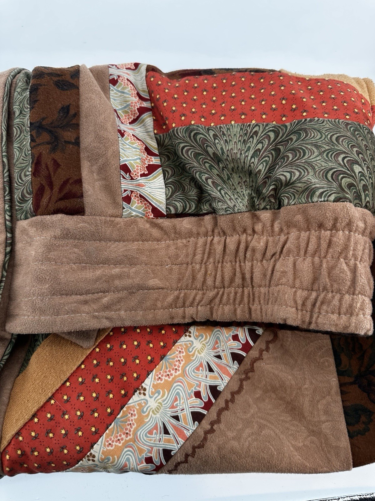 Vtg 70s Quilt Jacket Patchwork Jacket M Artsy Boh… - image 16