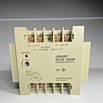 Omron SYSMAC S82K-0524 Switching Power Supply 24VDC 2.1A DIN Rail 100-120VAC New