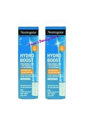 2x15ml Neutrogena Hydro Boost Hyaluronic Acid Hydrating Fluid SPF50 New Boxed