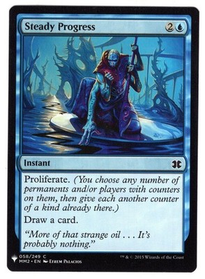 Magic The Gathering MTG Mystery Pack Card Steady Progress