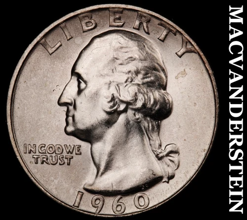 1960-D Washington Quarter- Lustrous Choice Gem Brilliant Uncirculated #i6252