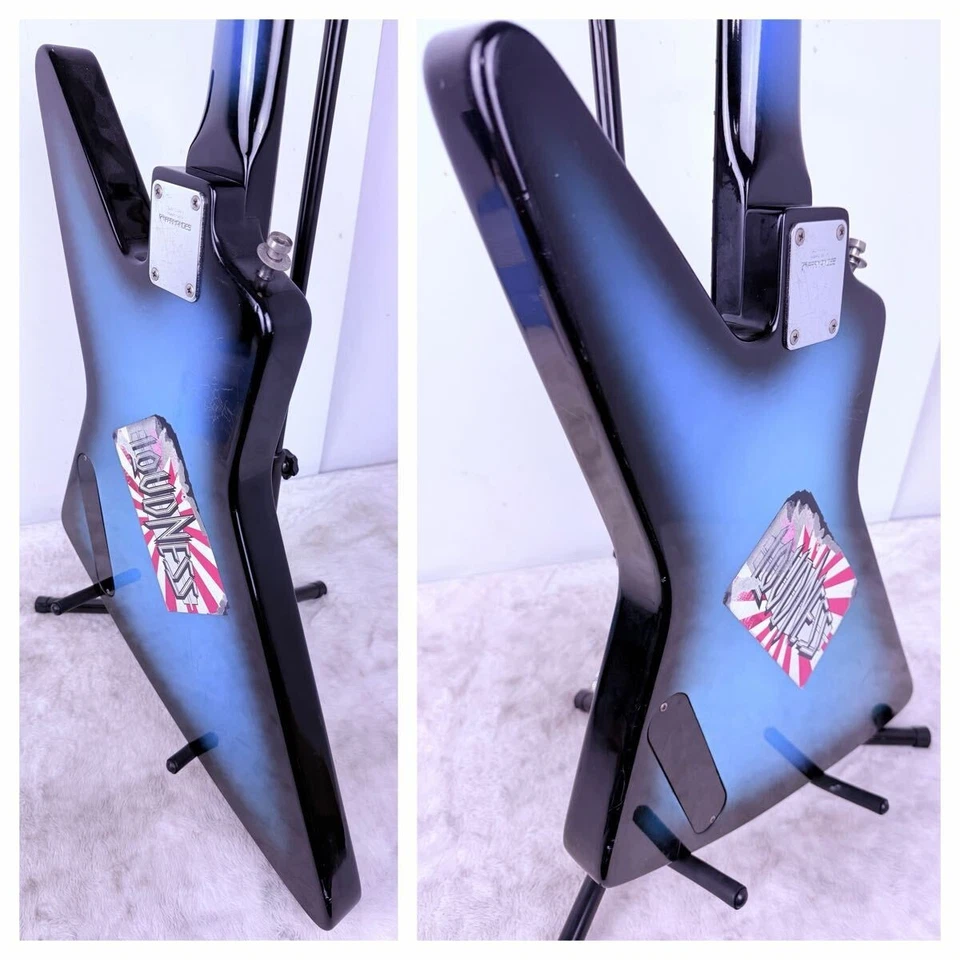 Fernandes EXB-85 Explorer Bass Blue Black Sunburst 1980s From JAPAN - Image 4 of 4