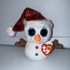 TY Beanie Boos Christmas Flurry Holiday Snowman Plush Toy 6" Brand NWT Winter