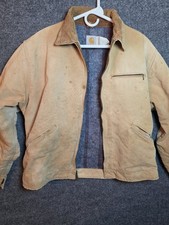 Vintage Carhartt 6BLJ Detroit Jacket Size 44 Made in USA Blanket Lined Workwear