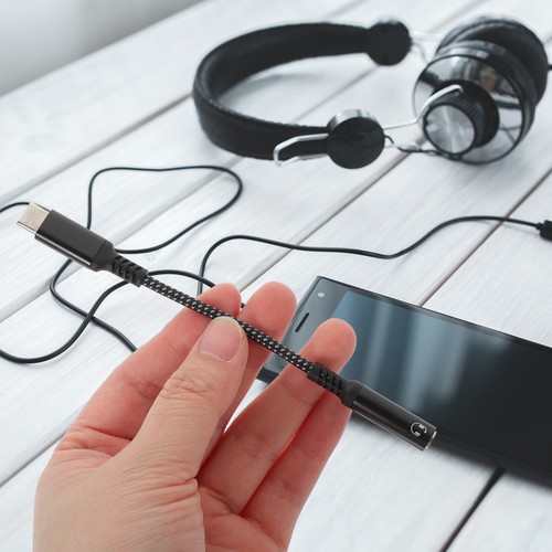 Conector de enchufe convertidor de 3 piezas adaptador de auriculares tipo C - Imagen 3 de 12