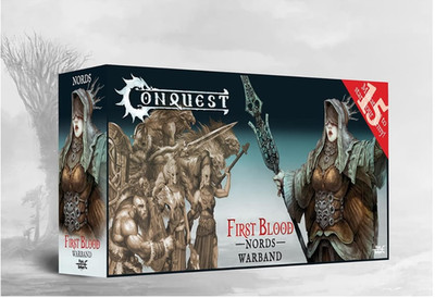 Conquest: Nords, First Blood Warband - 15 Miniatures + Rulebook NIB