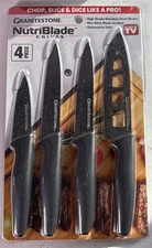 Granitestone Nutriblade Knives Set - 4 Pieces (as Seen On Tv) NEW