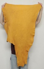 Buffalo Leather Hide -Full Grain- Gold- 5-7 oz - 5.75 Square Feet - Moccasin