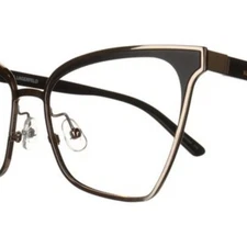 KARL LAGERFELD KL308 540 BROWN New Cats Eye Optical Eyeglass Frame For Women