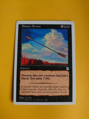 Poison Arrow. Portal Three Kingdoms,. Sorcery Magic the Gathering Card. - Picture 1 of 4