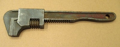 Vintage Vlchek 11'' Mechanics Auto Wrench Adjustable Shield Logo USA