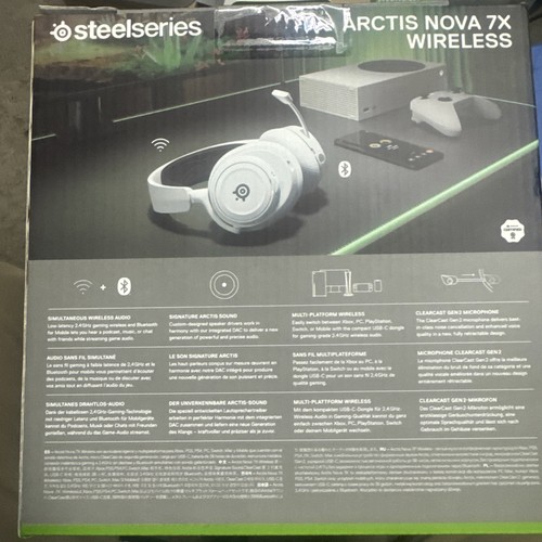 Auriculares inalámbricos multiplataforma Steelseries Arctis Nova 7X para juegos - blancos - Imagen 3 de 4