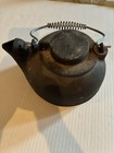 Vintage Taiwan Tea Kettle / Coffee Pot Cast Iron Swivel Lid With Bail Handle — photo 1