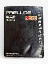 1986 Honda Prelude Shop Service Repair Manual Oem First Edition Honda