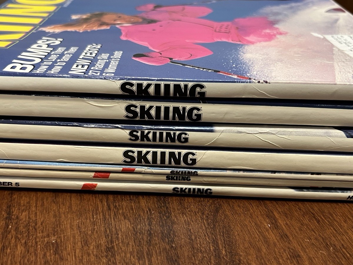 Vintage 1986 SKIING Magazines Lot Of 7 Issues Ski Snowboarding