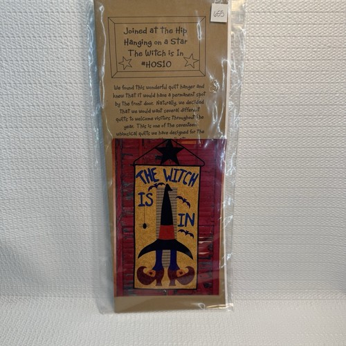 The Witch Is In Wall Hanging Banner Quilt Pattern 18"x36" Joined at the Hip - Picture 2 of 3