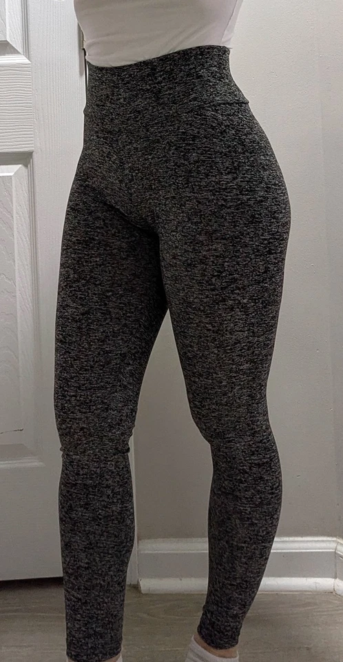 Scrunch Butt Negro Blanco Mármol Ropa Deportiva Gimnasio Pantalones Leggings S Foto 2 de 4