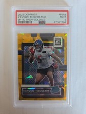 Kayvon Thibodeaux 2022 Optic Rated Rookie GOLD ICE /10 PSA 9 Giants POP LOW