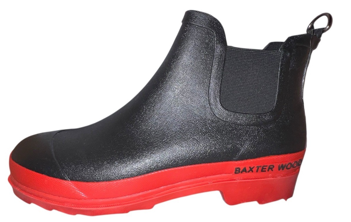 SAOLA Stivali donna Chelsea BAXTER WOOD suola rossa non intemperie TAGLIA 9 NUOVI CON SCATOLA!!!