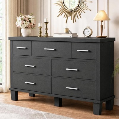 Dresser for Bedroom with 7 Drawers, Storage Chest of Drawers