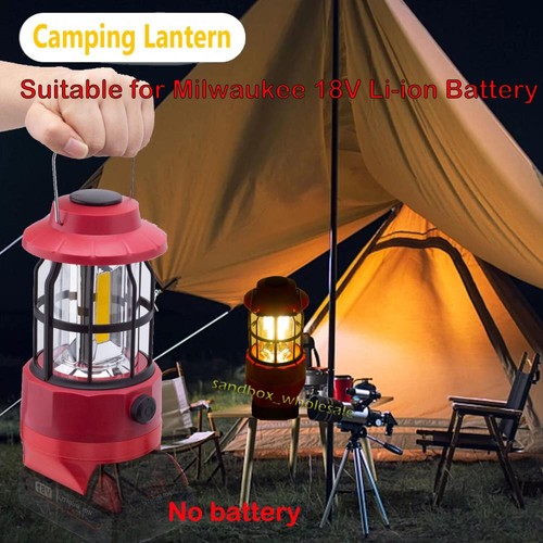 LED Camping Lantern Retro Light Hanging Tent Lamp For Milwaukee 18VLion Battery - Picture 13 of 13