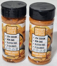 Nacho Cheese Seasoning - Gluten Free Cheddar Cheese Powder  Set of 2 NEW