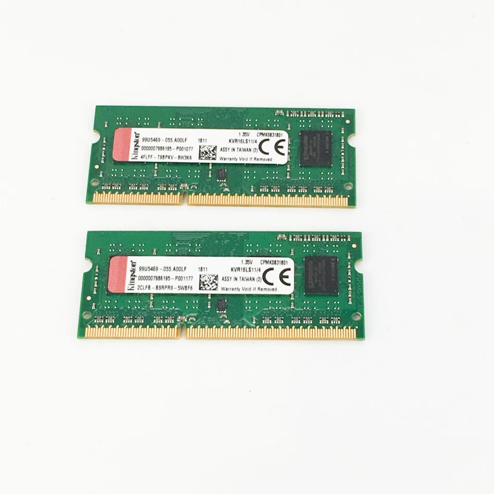 Kingston Laptop RAM PC3L 12800 DDR3L 1600Mhz SODIMM 4GB 8GB 16GB - Image 3 of 4