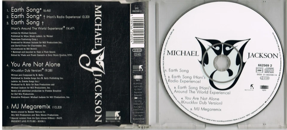 MCD - Michael JACKSON - EARTH SONG - austrian Press - Bild 2 von 2