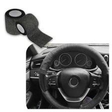 2PCS 14.76Ft Non-Slip Sweat-Absorbing Steering Wheel Wrap Tape, Self-Adhesive Un