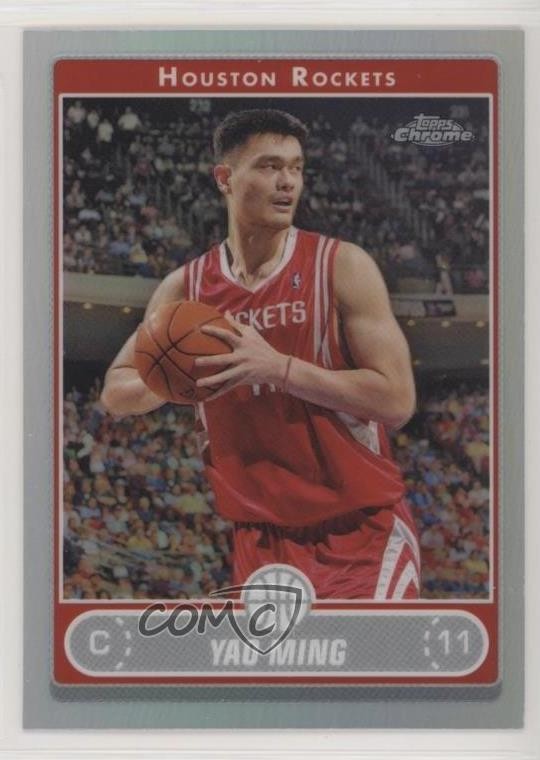 2006-07 Topps Chrome Refractor Yao Ming #44 HOF 0kr8