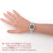 ROLEX Oyster perpetual 176200 black White bar Random Number second hand Women 6