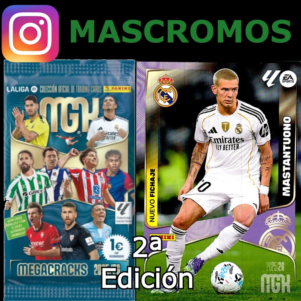 PANINI MEGACRACKS 2025/2026 SEGUNDA Y TERCERA EDICION - TODOS LOS CROMOS - Imagen 2 de 2