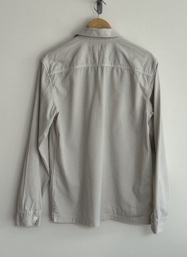 Allsaints “Spotter” Distressed Look Shirt/Overshirt /Shacket Ivory Medium - Picture 8 of 12