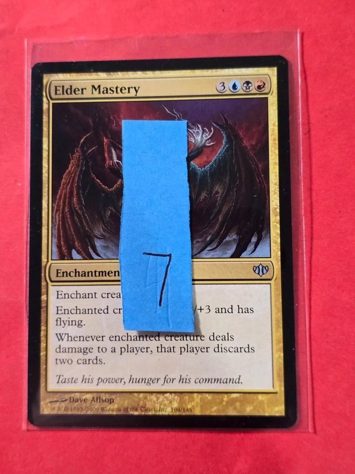 2009 Magic The Gathering Conflux #104 Elder Mastery, UC, NF, cd7 - Image 3 of 3