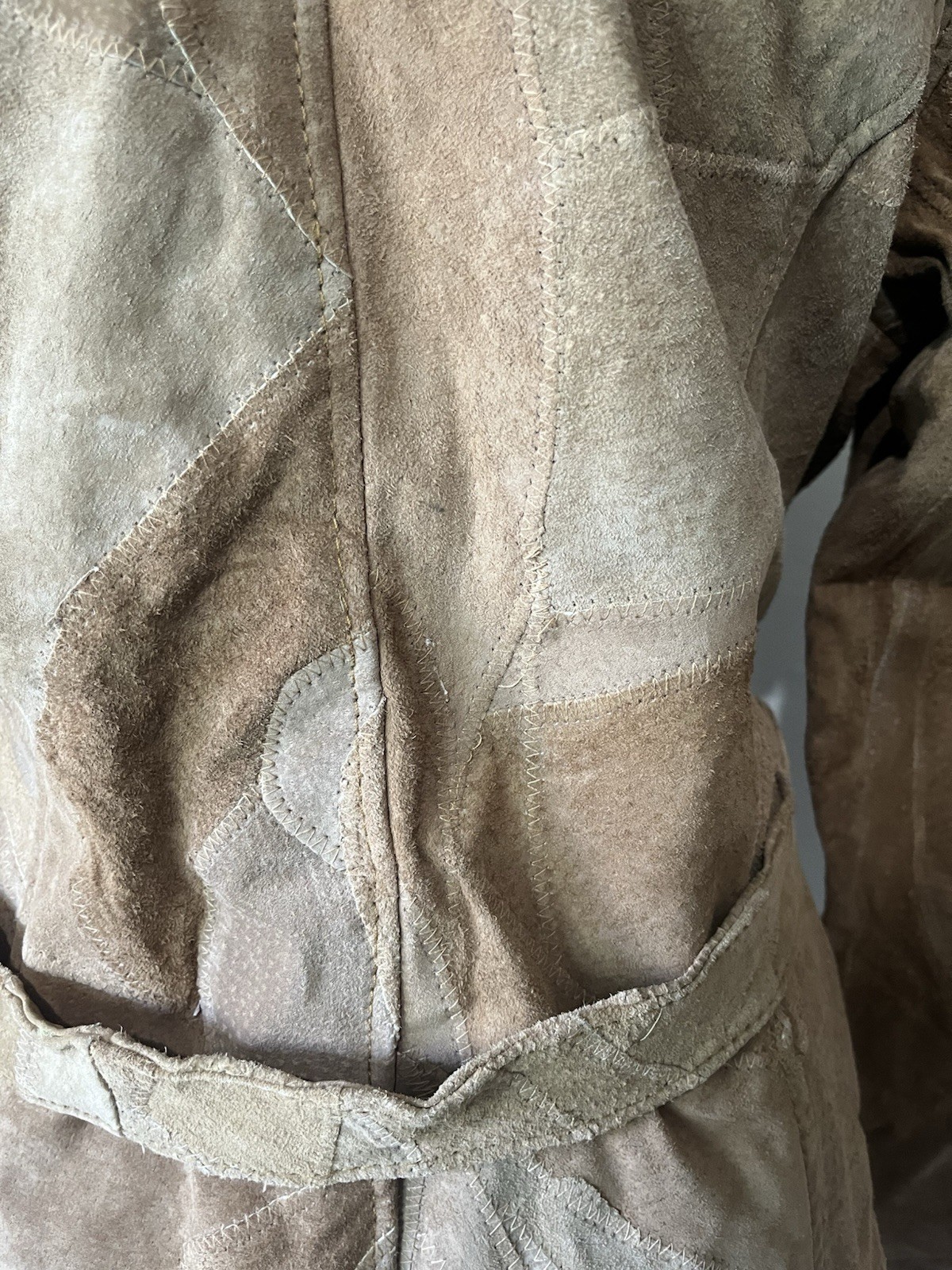 Womens Leather Works Patchwork Jacket - image 7