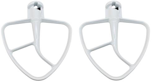 2 Pk, Stand Mixer, 4.5 QT Flat Coated Beater for KitchenAid K45B, W10672617