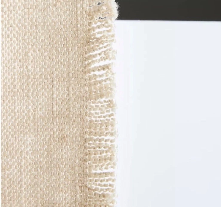 2 Anthropologie Luxe Linen Lenox Curtain Panels In Neutral 50x108 Set - Image 3 of 4