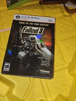 Fallout 3: Game of the Year Edition 2 Disc PC DVD Windows Live